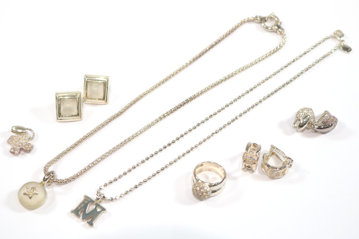 【7点】Folli Follie フォリフォリ 925 含 シルバー イヤリング ネックレス ペンダント レディース アクセサリー 小物 まとめ売り 7009-RS