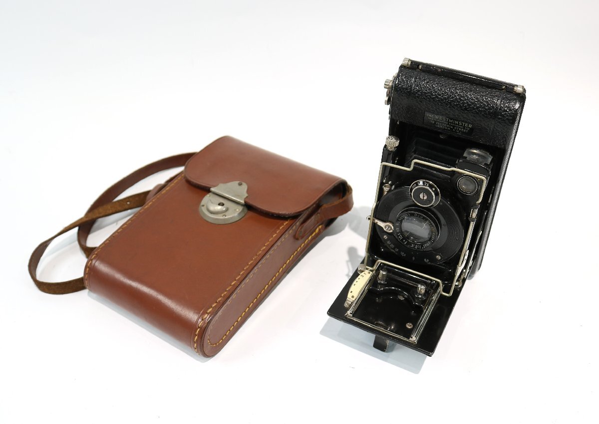 【ジャンク品】The Westminster 中判 蛇腹カメラ フィルムカメラ ICA Novar-Anastigmat 1:6.8 F=10.5cm 単焦点レンズ 詳細不明 6906-YS