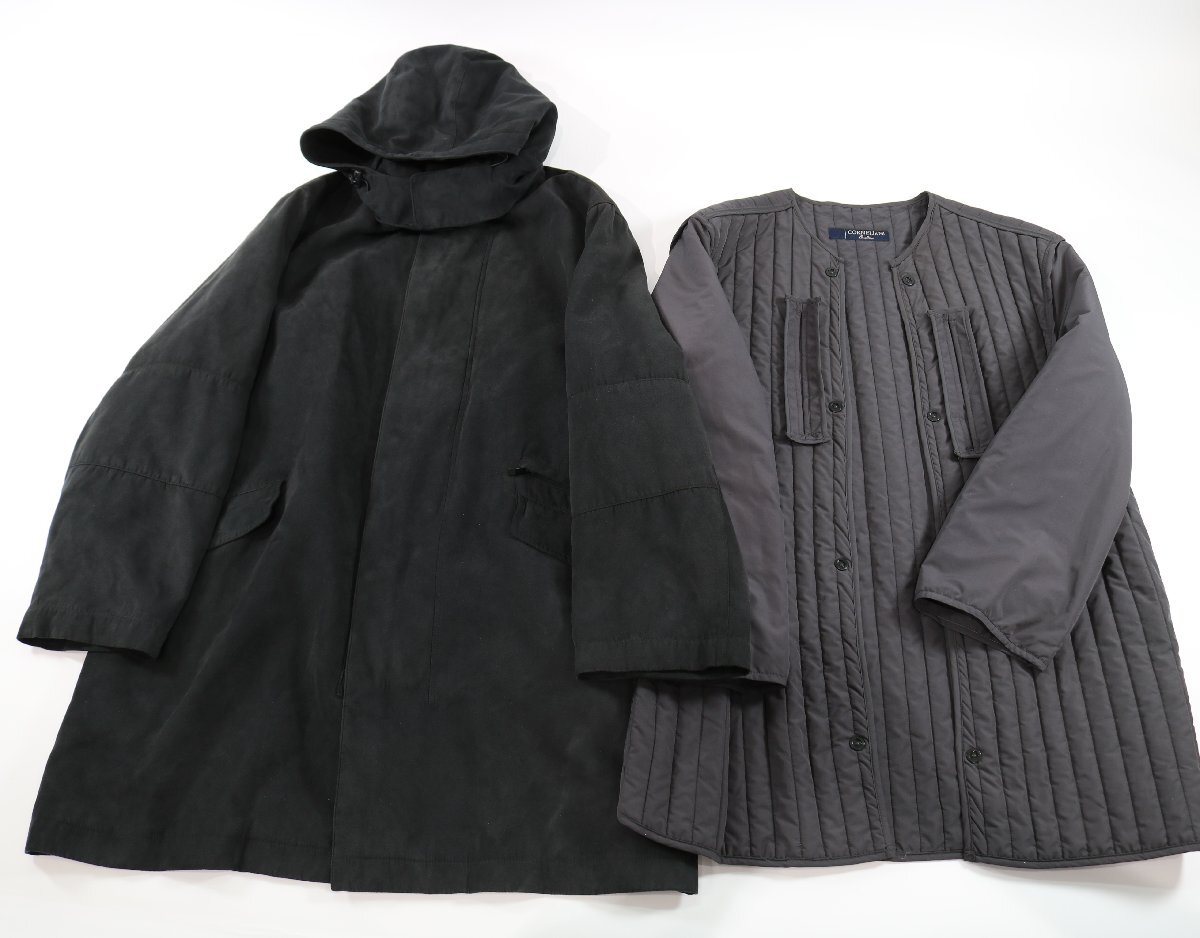 CORNELIANI コルネリアーニ コート アウター サイズ 50 ミドル 丈 ライナー付き ブラック 黒 メンズ 紳士 7022-YA