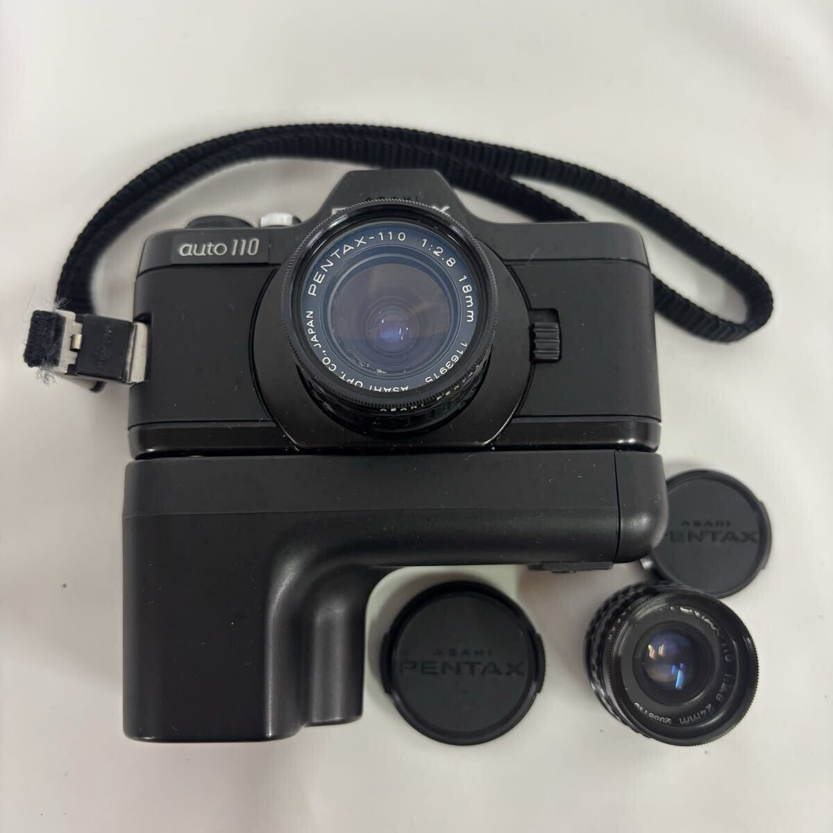 ASAHI PENTAX auto110 コンパクトフィルムカメラ フィルムカメラ アサヒペンタックス 1:2.8 18mm 1:2.8 24mm