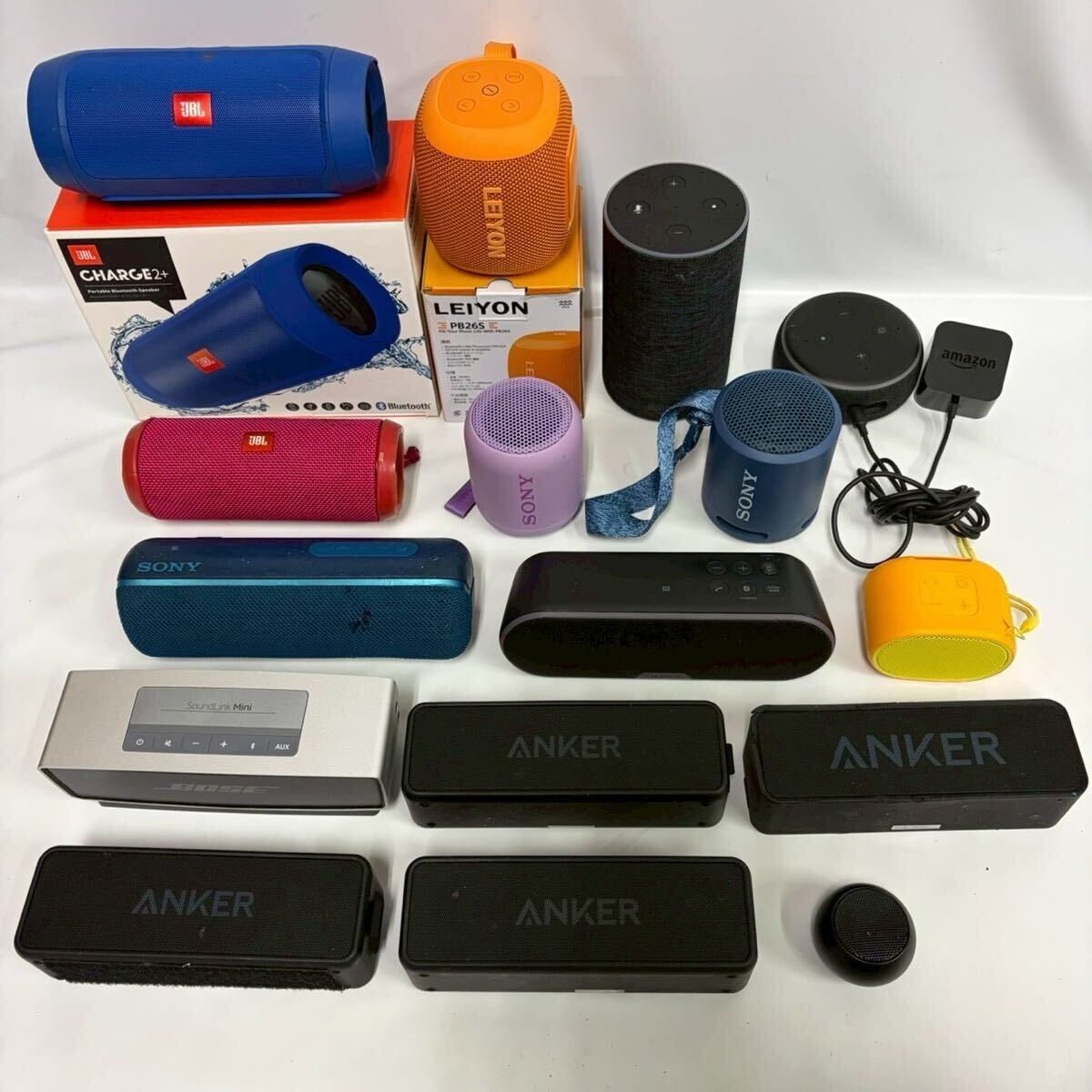 WIRELESS SPEAKER 16個 まとめ BOSE JBL SONY ANKER LEIYON Bluetooth ワイヤレススピーカー SoundLinkMini ソニー アンカー 