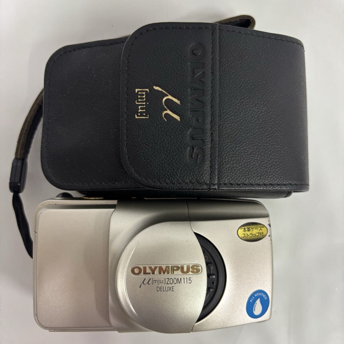 OLYMPUS μ[mju:] ZOOM 115 DELUXE コンパクトフィルムカメラ オリンパス フィルムカメラ ストラップ ケース付き