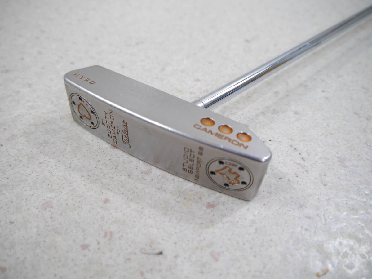 34タイトリストScotty CameronスコッティキャメロンStudio Select Newport 2.6カスタムショップ限定パターJunk Yard Dogニューポート120