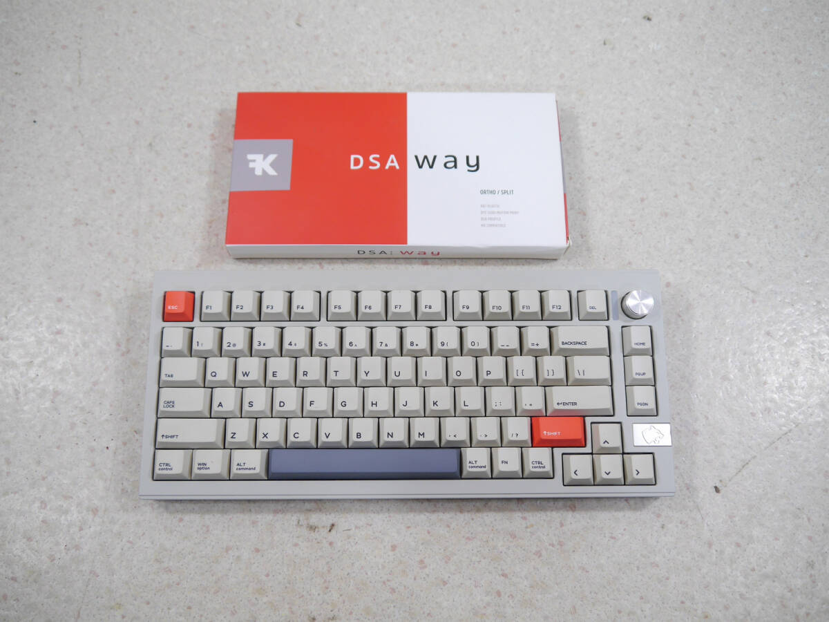 35メカニカルキーボードCIDOO V75 Proガスケットマウント無線アルミ削り出しボディ ロータリーノブ75%レイアウトVIAプログラミング有線80