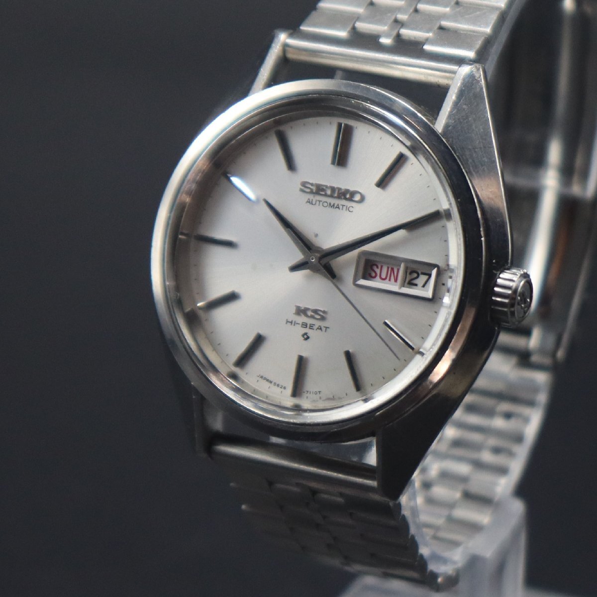 SEIKO 56KS HI-BEAT キングセイコー ハイビート 5626-7111 Cal.5626B 自動巻 25石 1973年 諏訪 デイデイト BEARブレス アンティーク メンズ