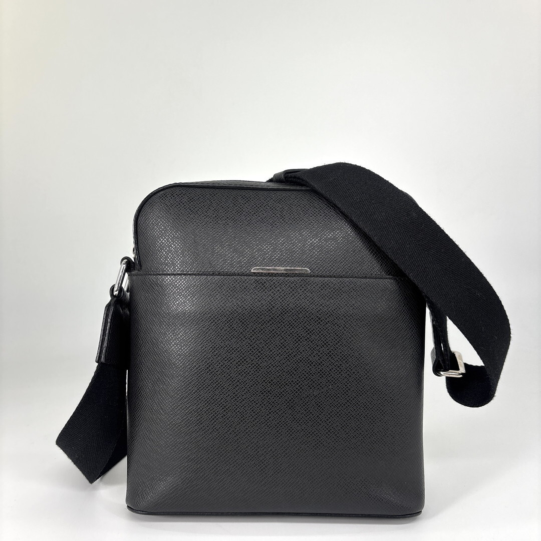 新品同様 Louis Vuitton ルイヴィトン タイガ アントン ポシェット M33431 ショルダーバッグ アルドワーズ ブラック メンズ レディース