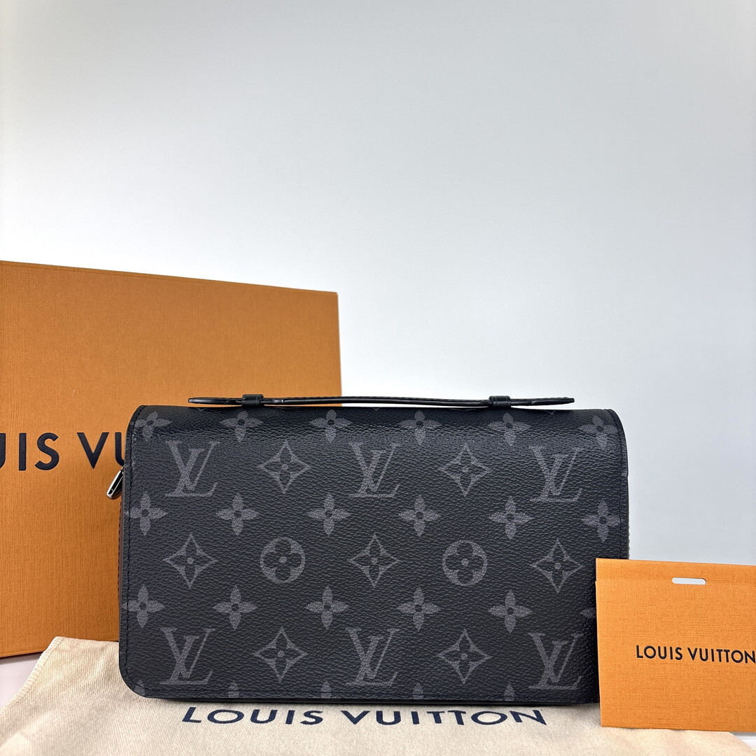 新品未使用 Louis Vuitton ルイヴィトン ジッピーXL モノグラム エクリプス ブラック 長財布 クラッチバッグ セカンドバッグ M61698