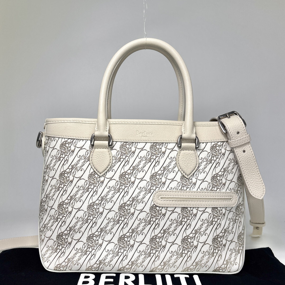 新品未使用 Berluti ベルルッティ カリグラフィ トゥジュールXS 日本限定 トワルマルブフ トートバッグ ハンドバッグ ショルダーバッグ