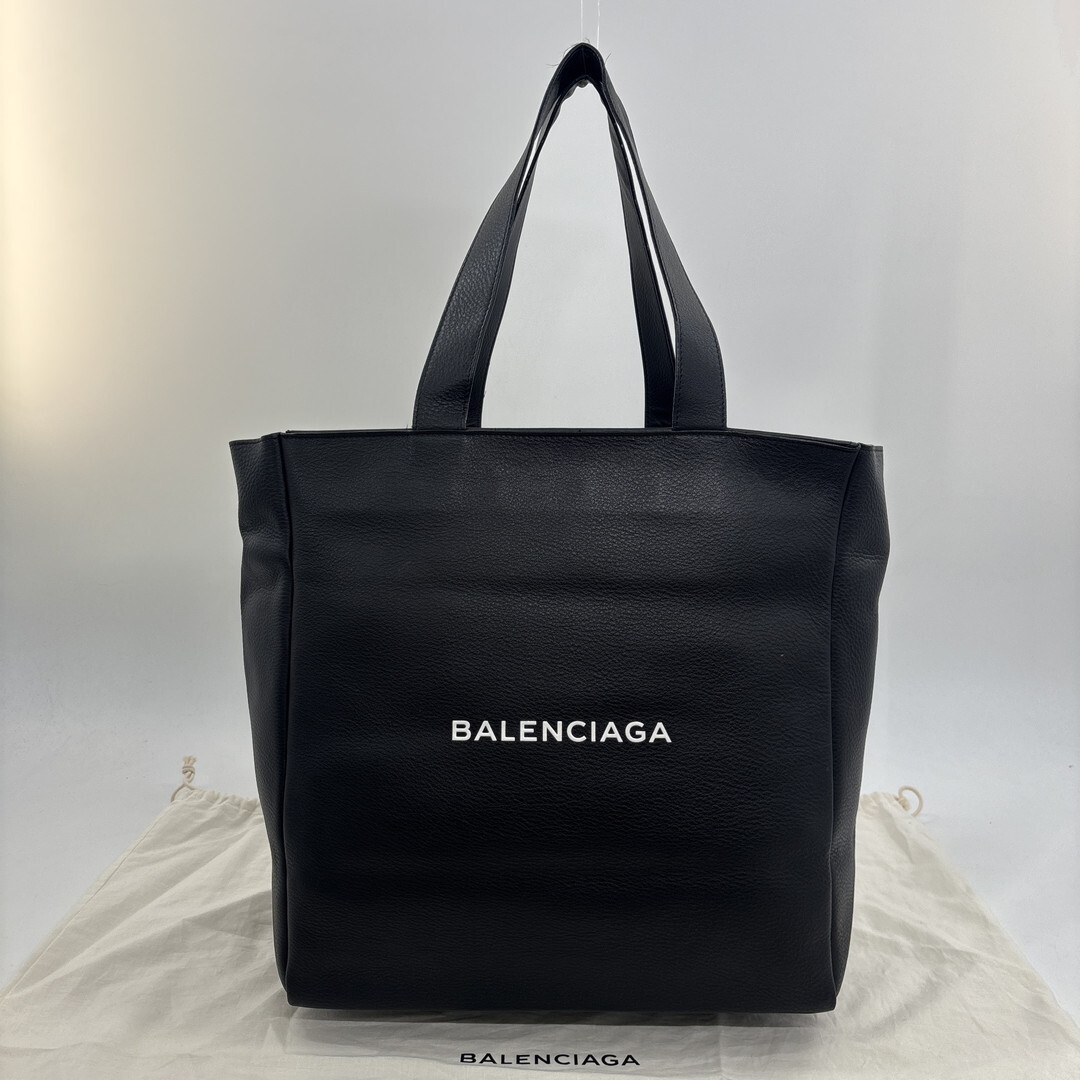 超極美品 BALENCIAGA バレンシアガ エブリデイ レザー トートバッグ ブラック 504980 ボストンバッグ ハンドバッグ メンズ レディース