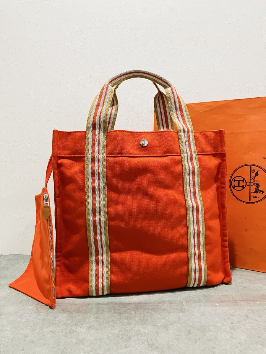 HERMES ● 新品同様 エルメス トートバッグ ポーチ付き ハンドバッグ トート バッグ