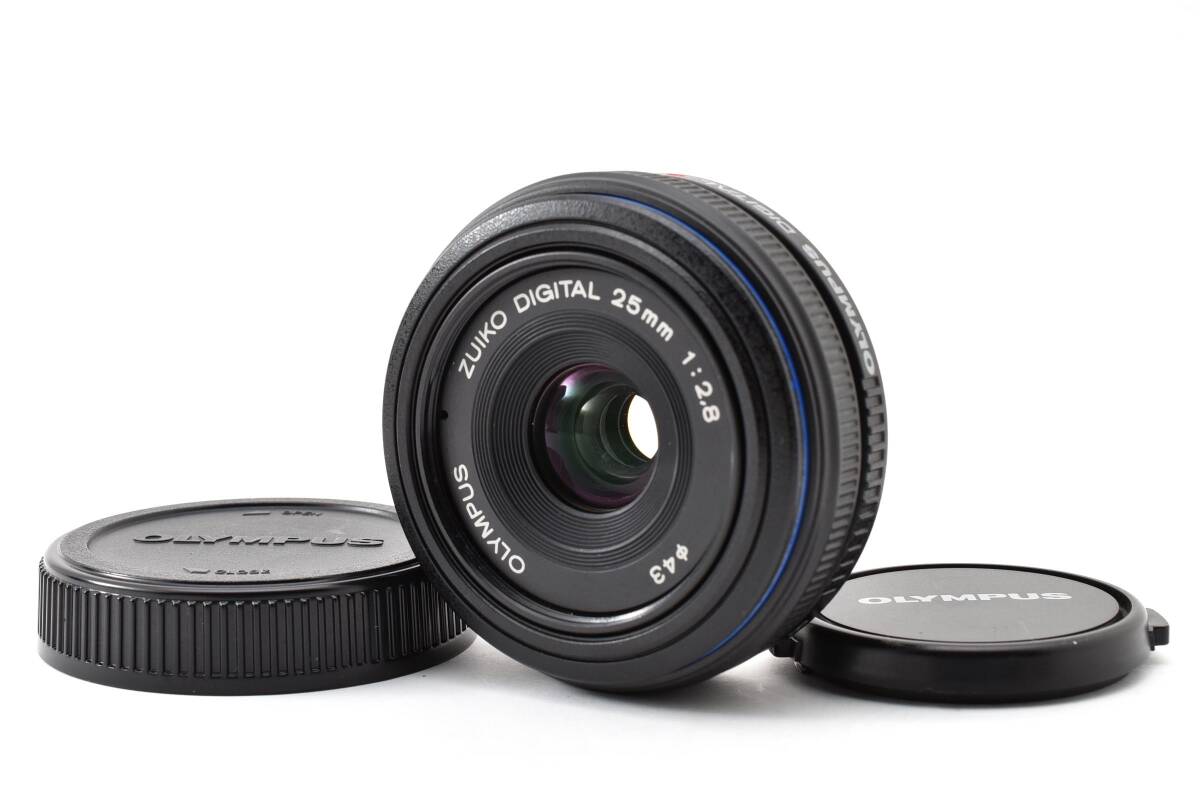 [中古美品]オリンパス ZUIKO DIGITAL 25mm 1:2.8 パンケーキレンズ フォーサーズ 3013367