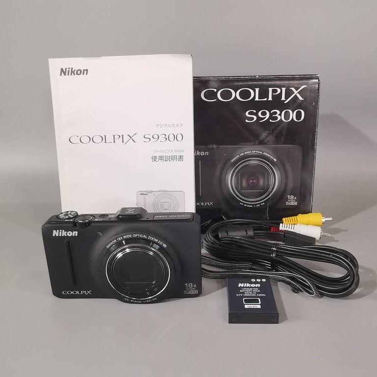 動作品 NIKON ニコン COOLPIX S9300 18X WIDE Full HD コンパクトデジタルカメラ 難あり現状品 Z8816