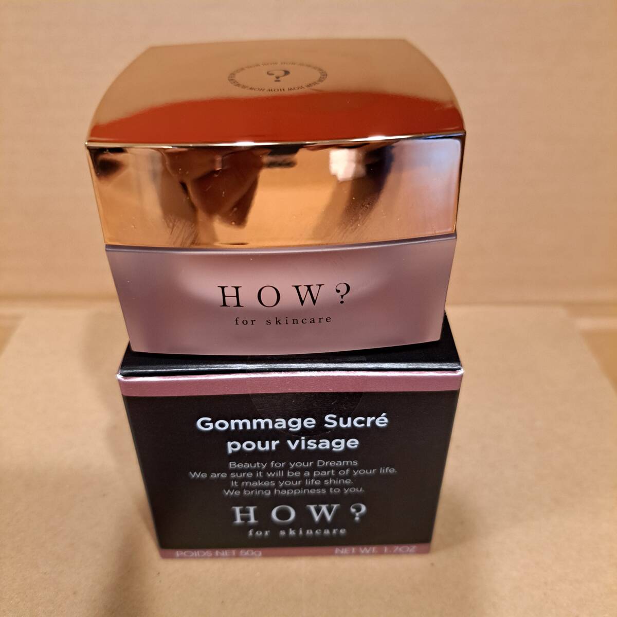 送料無料！激安★6個まとめて★HOW? gommage★ハウ ゴマージュ シュクレ ポー ヴィサージュ(50g)★洗顔料★クレンジング★スクラブ★