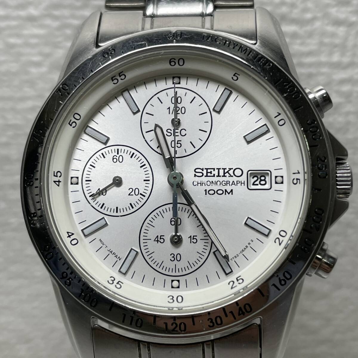 SEIKO クロノグラフ 7T92-0DW0 セイコー 腕時計 クォーツ 稼働品 美品　2920