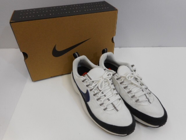 77 送80サ 0823UD04 NIKE × Fragment Air Zoom Spiridon SP HF5455-100 ナイキ エアズーム フラグメント ホワイト サイズ28.5cm 中古品