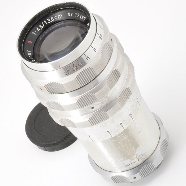 Schacht Munchen Albinar 13.5cm F4.5 Exakta シャハト ミュンヘン アルビナー 13.5/4.5 エキザクタ キャップ Germany ドイツ製 135mm