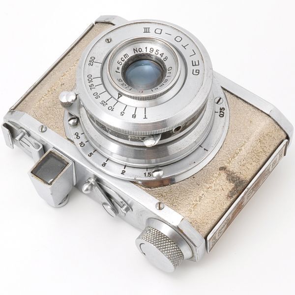 GELTO-DIII Grimmel C. 5cm F3.5 ゲルト－ＤⅢ グリンメル Ｃ． 5/3.5 スプール GELTO シルバーゲルト 東亜光機 新和光機 127フィルム