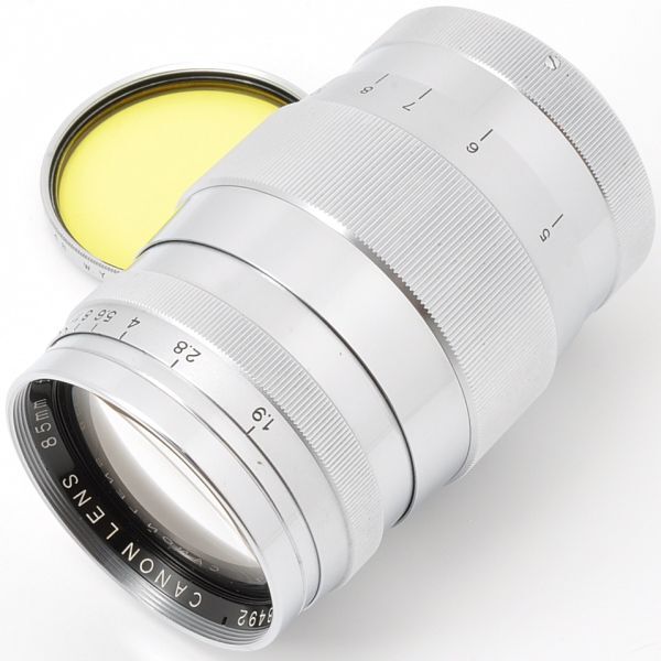 CANON LENS 85mm F1.9 キヤノン レンズ 85/1.9 Lマウント L39 LTM 日本製 JAPAN CAMERA キャノン カメラ 8.5cm 8.5 19 スクリューマウント