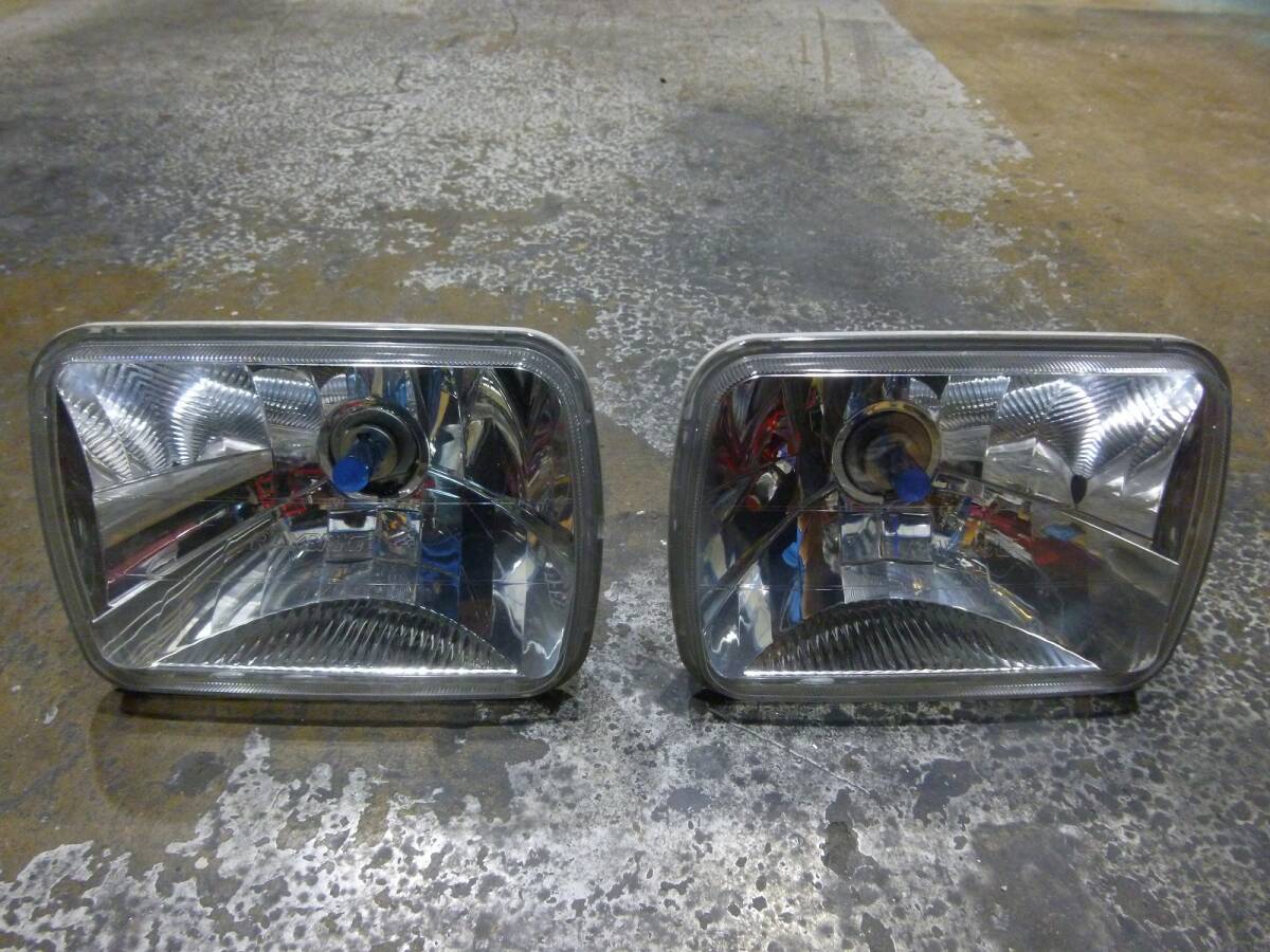 8.AE86 トレノ リトラクタブル ライト ヘッドランプ 2個セット RAYBRIG製 ヘッドライト 中古 レイブリック リトラ
