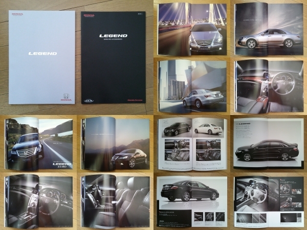 LEGEND レジェンド (KB2型中期) カタログ 2008年版 65ページ アクセサリーカタログ/価格表付 ホンダ SH-AWD V6 3.7L フラッグシップセダン