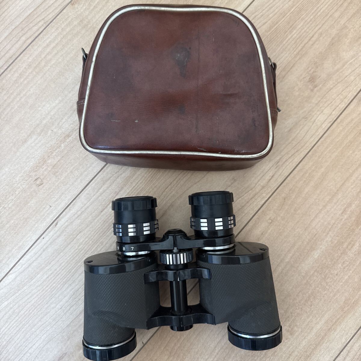 昭和レトロ FOKAL 双眼鏡 zoom 7×15×35 ケース付き 現状品