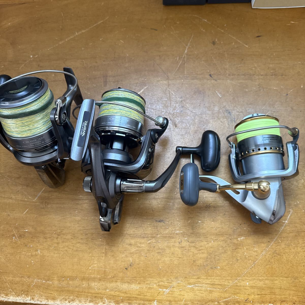 ダイワ クロスキャスト 4000QD 2台 ＆ ファントムライト 4000PE 3台セット DAIWA