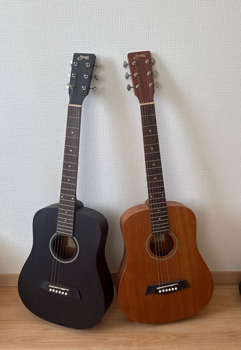 S.Yairi ミニアコースティックギター 2本セット YM-02/BLK YM-02/MH 現状品 弦楽器 ヤイリ