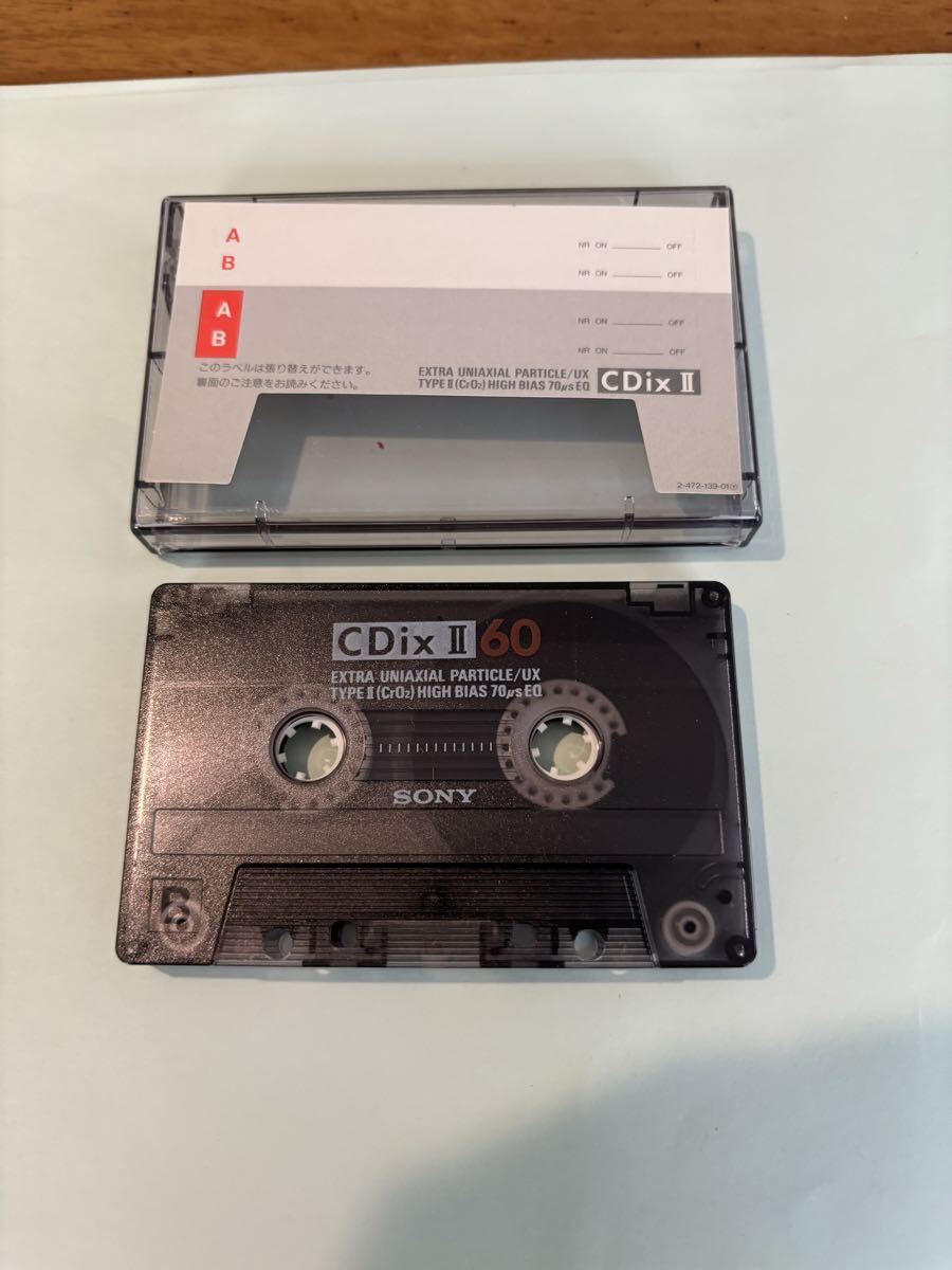 使用済　SONY カセットテープ ハイポジションCDIXⅡ60
