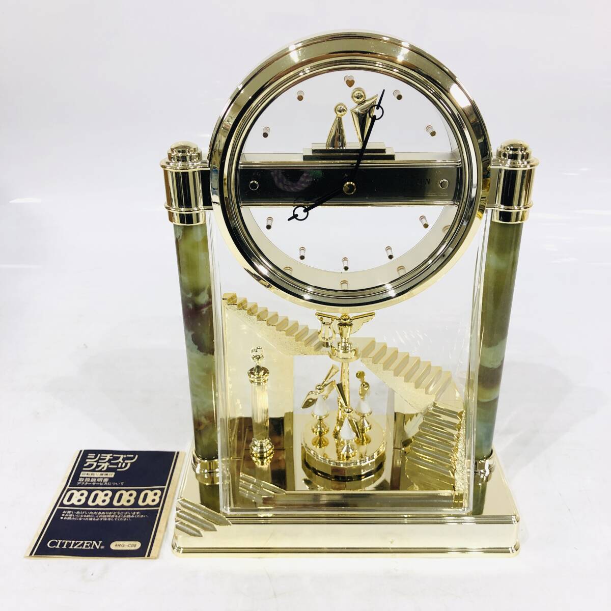 動作品 CITIZEN シチズン シルエットロマンス477 置時計 リズム時計 インテリア オブジェ 昭和レトロ NC4468M