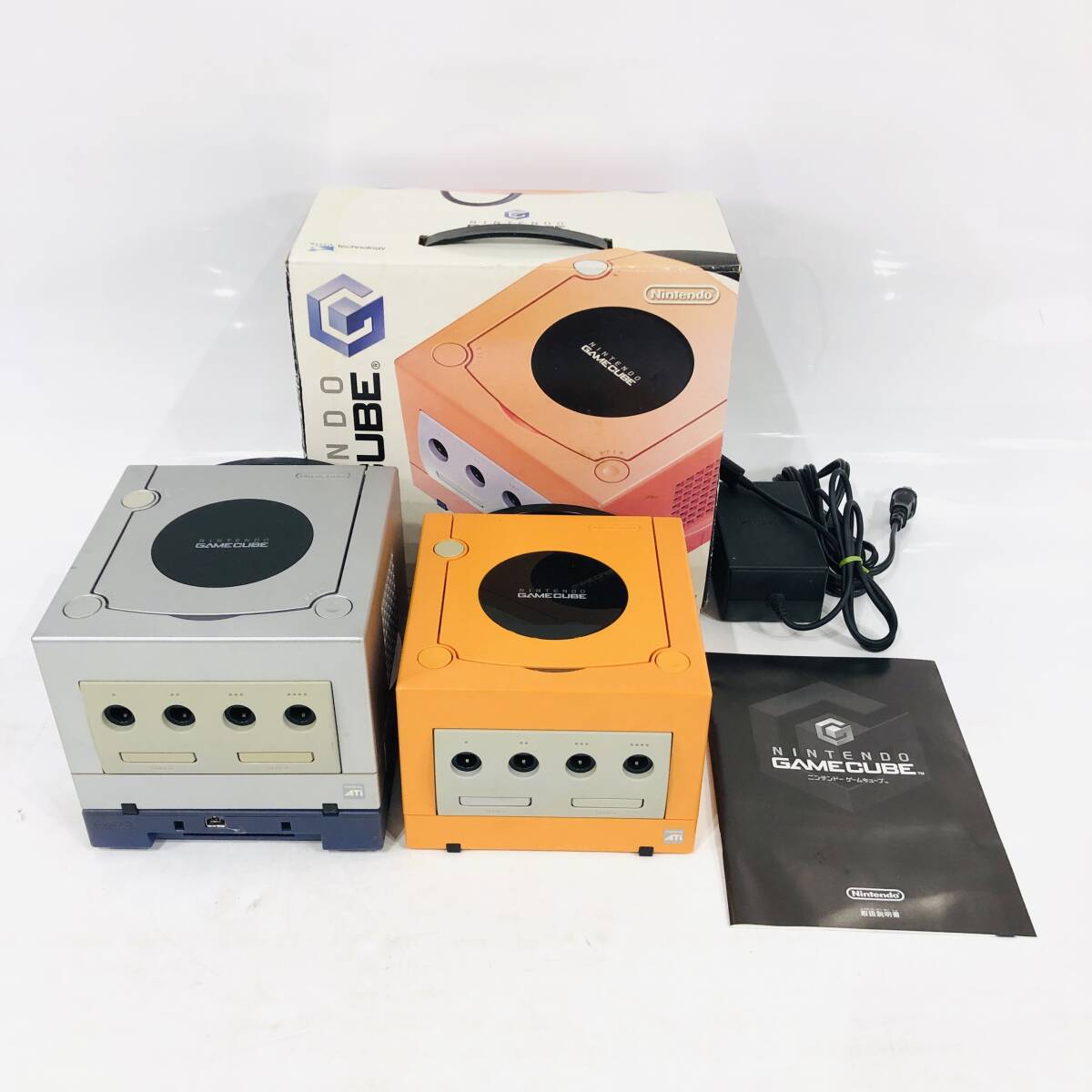 2個 まとめ 任天堂 Nintendo ゲームキューブ DOL-001 GAMECUBE シルバー オレンジ ゲームボーイプレイヤー DOL-017 動作未確認 NC4471M