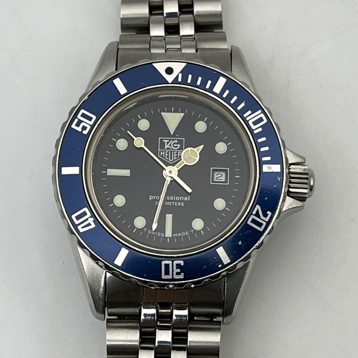 TAG HEUER 1000 professional 200 METERS 980.615N/1 タグ・ホイヤー クォーツ ダイバーズウォッチ 3針 デイト ボーイズ 動作品