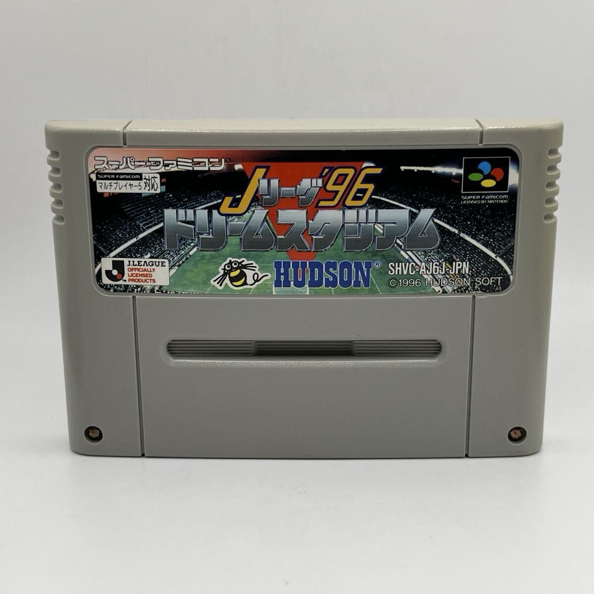 Jリーグ'96 ドリームスタジアム 1996 HUDSON SUPER FAMICOM CASSETTE スーパーファミコン SFC カセット 整備済 バックアップ電池交換済