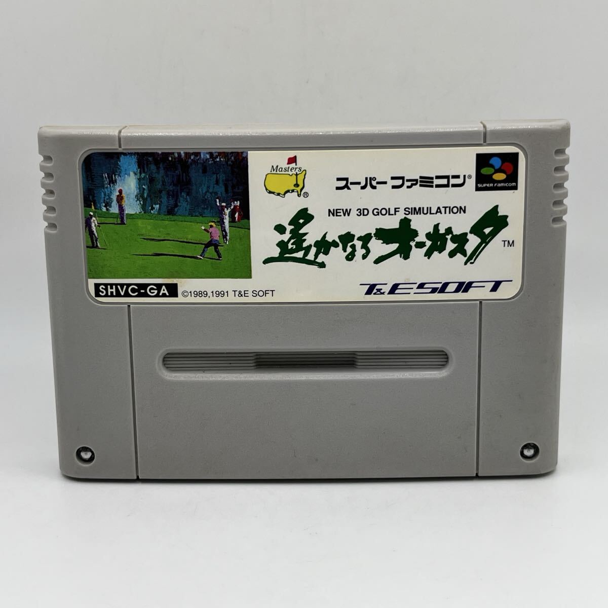 NEW 3D GOLF SIMULATION 遥かなるオーガスタ T&E SOFT Nintendo 任天堂 SUPER FAMICOM スーパーファミコン SFC カセット 端子清掃済