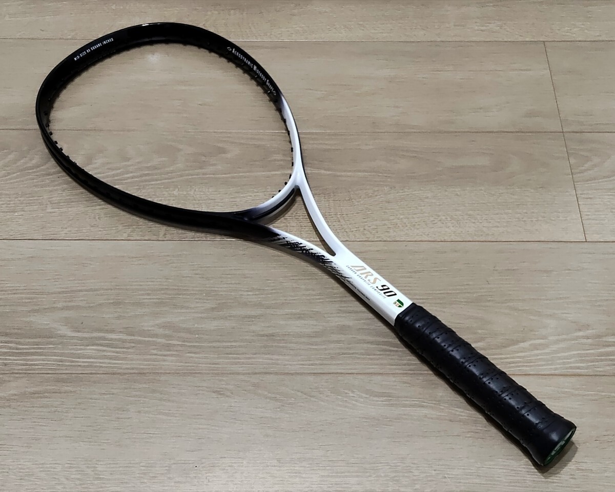 希少 AERON SUPER90 エアロン スーパー90 SL2 軟式 ソフトテニスラケット 旧ロゴ 中古 送料無料 即決