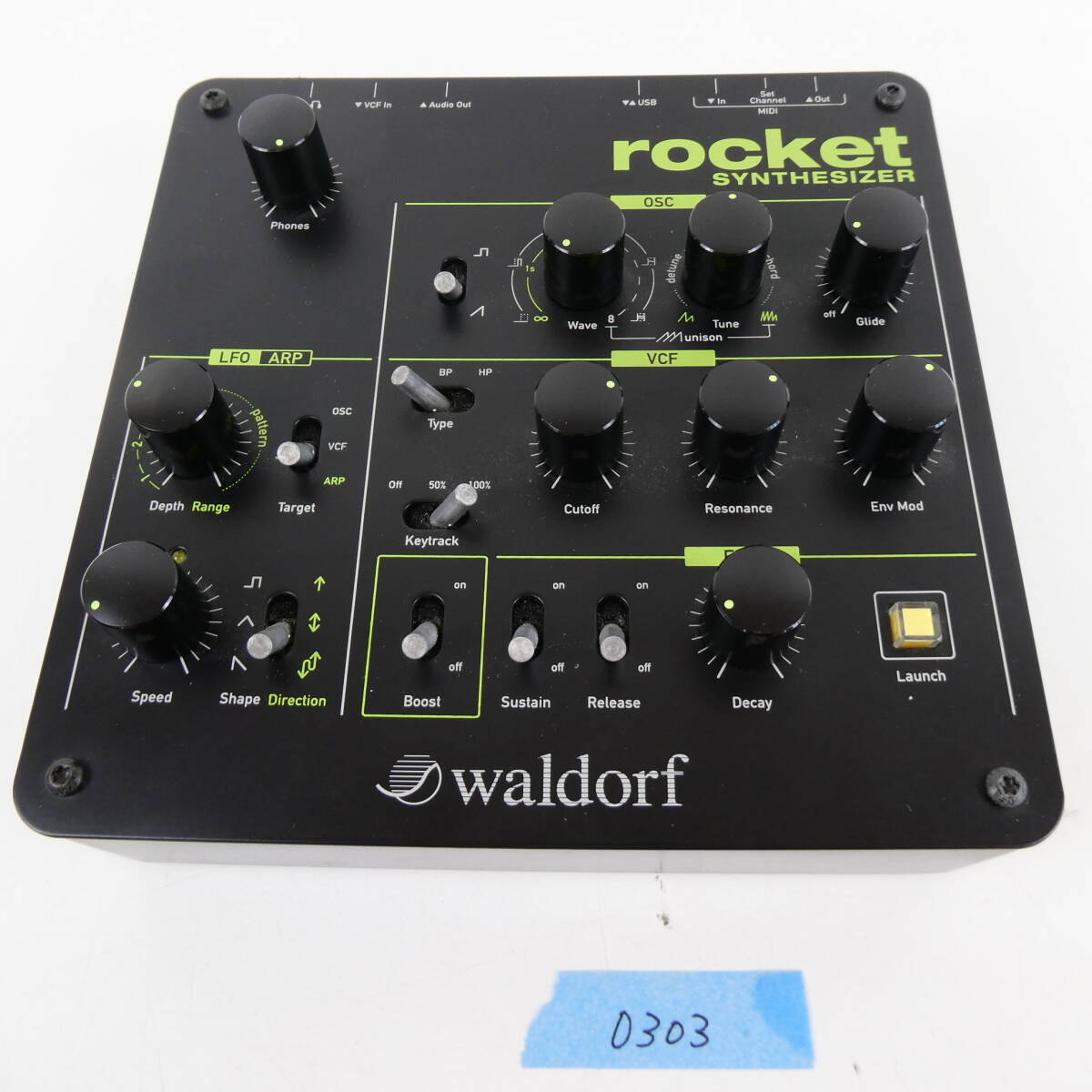 【1円スタート】Waldorf Rocket Synthesizer ウォルドルフ シンセサイザー 通電確認済み