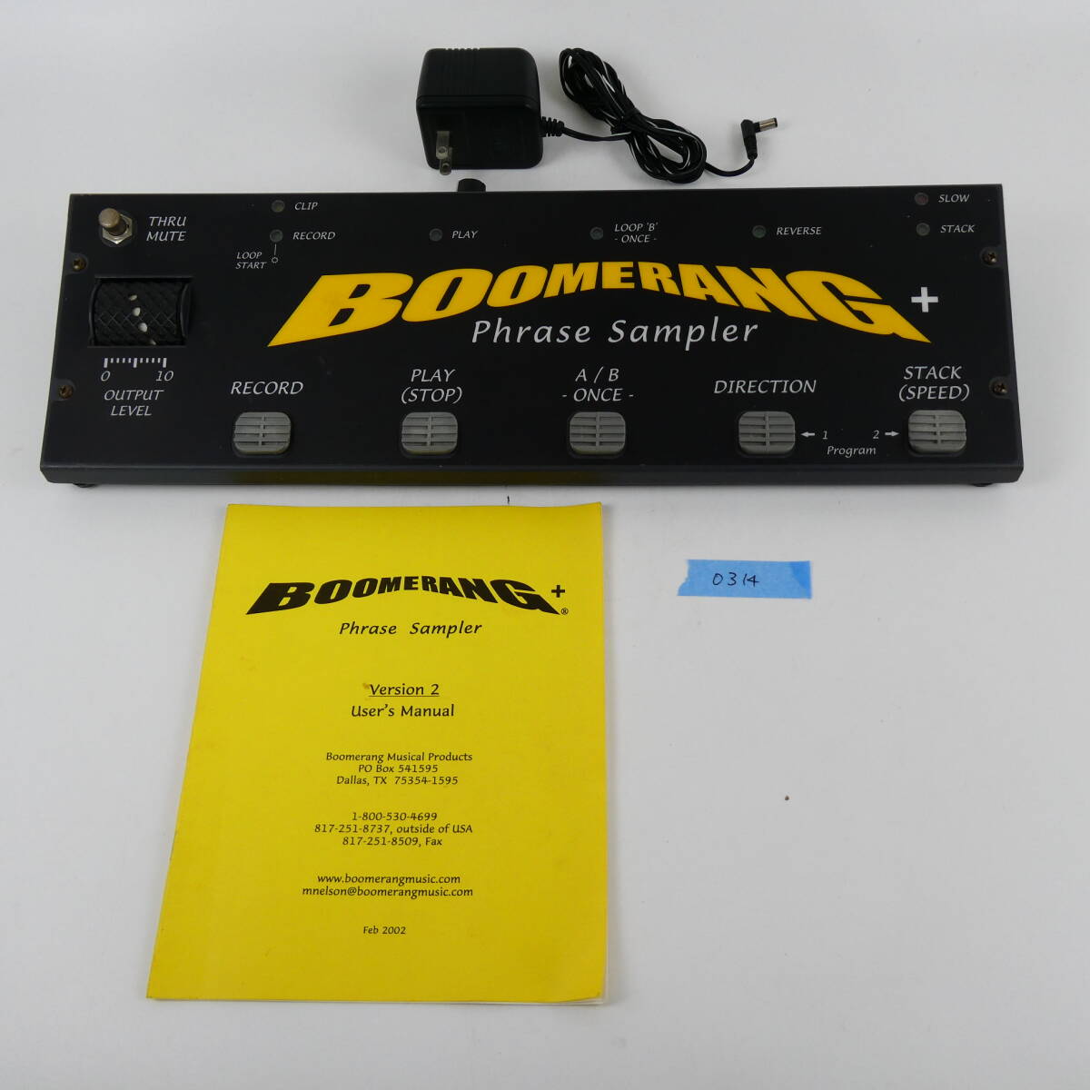 【1円スタート】Boomerang Musical Products Boomerang+ Phrase Sampler Version 2 通電確認済み