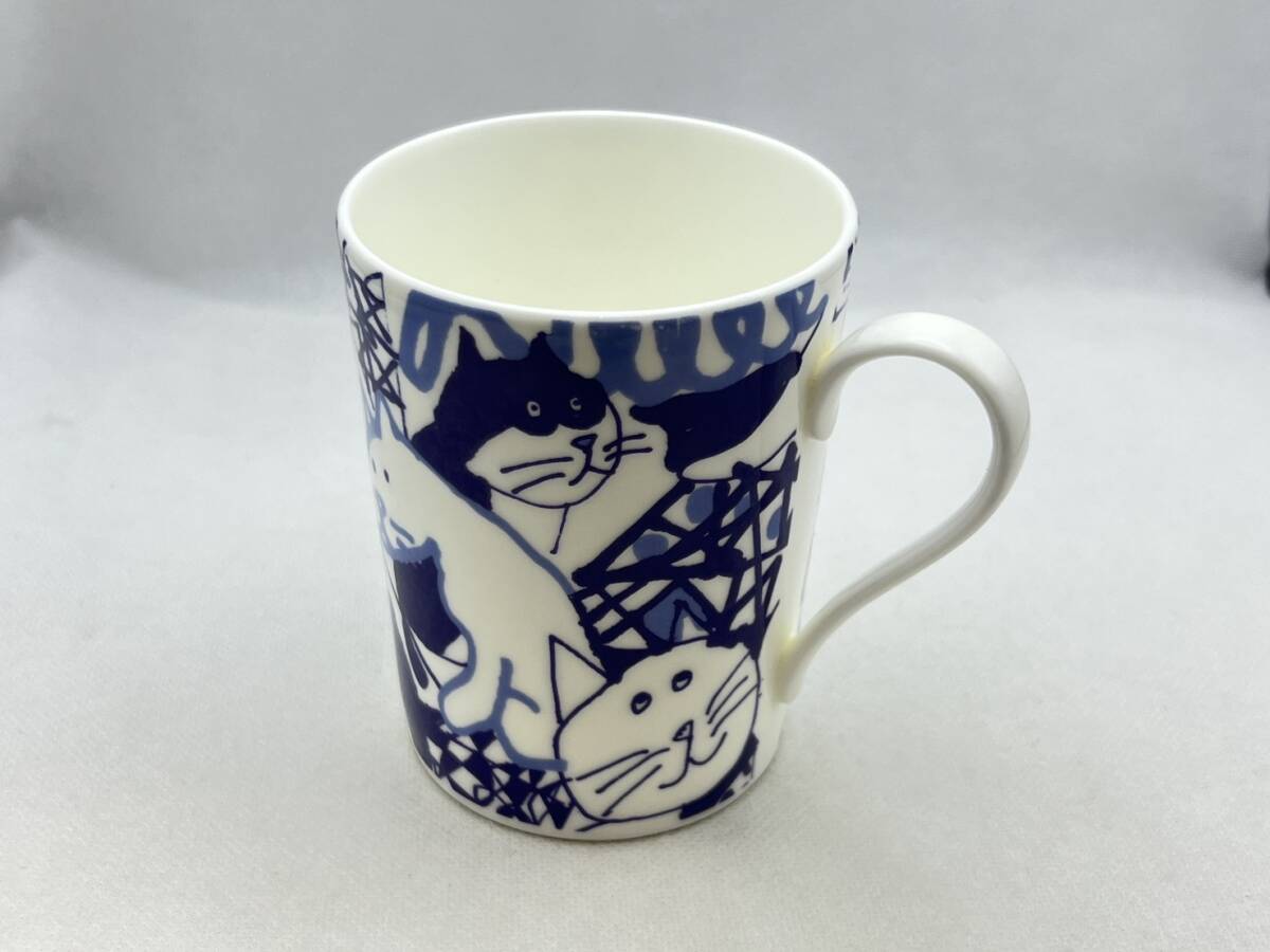 Y3702★ MANHATTANER'S マンハッタナーズ マグカップ 猫柄 １つ 食器 洋食器 MIKASA ミカサ コップ アンティーク 