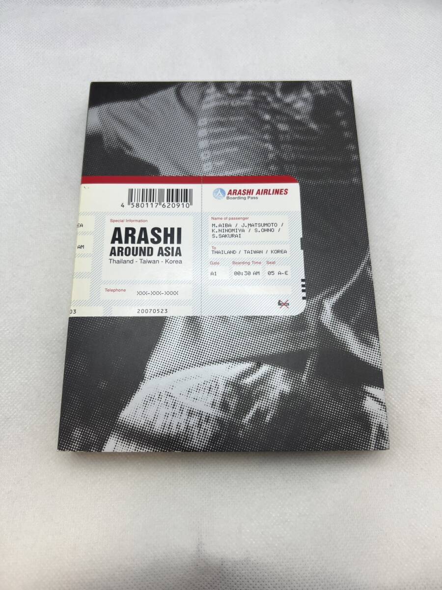 Y3675★ 嵐 ARASHI AROUND ASIA 初回限定盤 DVD ライブドキュメント 3枚組 ディスク1枚傷あり 2006 コンサート ライブ 映像ディスク
