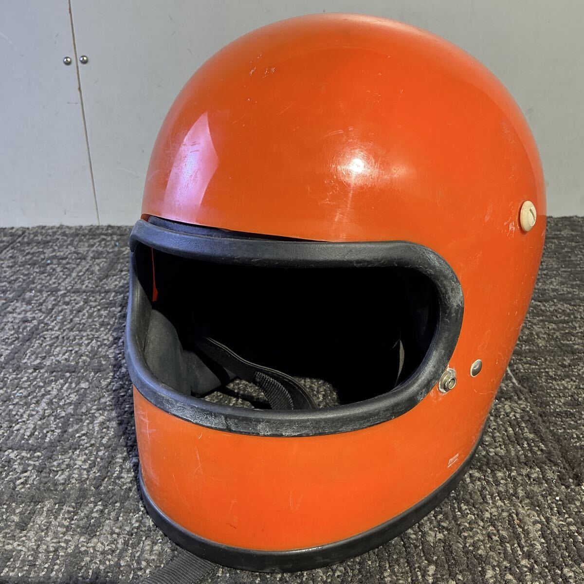 da7258 クノー工業 kunoh ヘルメット クノー 族ヘル 当時物 希少 昭和 BELL STAR風 フルフェイス ディスプレイ