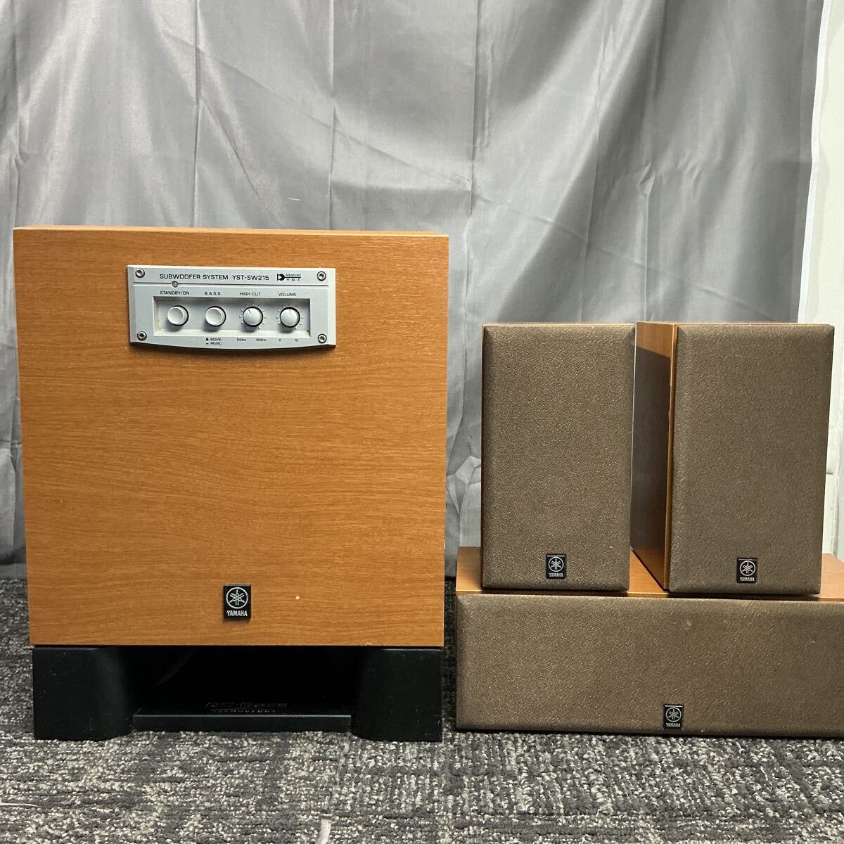 ya846 YAMAHA ヤマハ オーディオシステム NS-10MMT C10MM YST-SW215 スピーカー サブウーファー 音出し確認済 中古