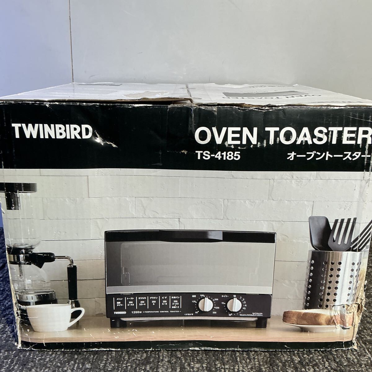 ya7265 TWINBIRD ツインバード オーブントースター TS-4185 2021年製 100V 50/60Hz 1200W トースター 未使用 保管品