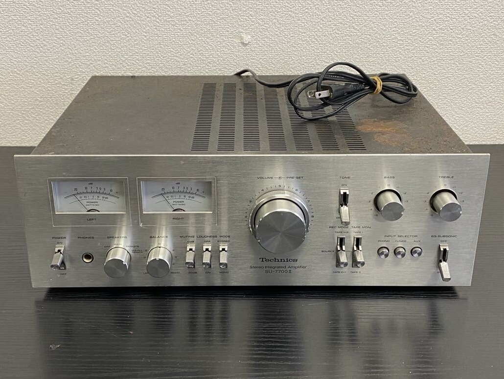 【7U63】1円スタート Technics Stereo Integrated Amplifier / SU-7700 ll テクニクス プリメインアンプ オーディオ 音響機器 通電確認済