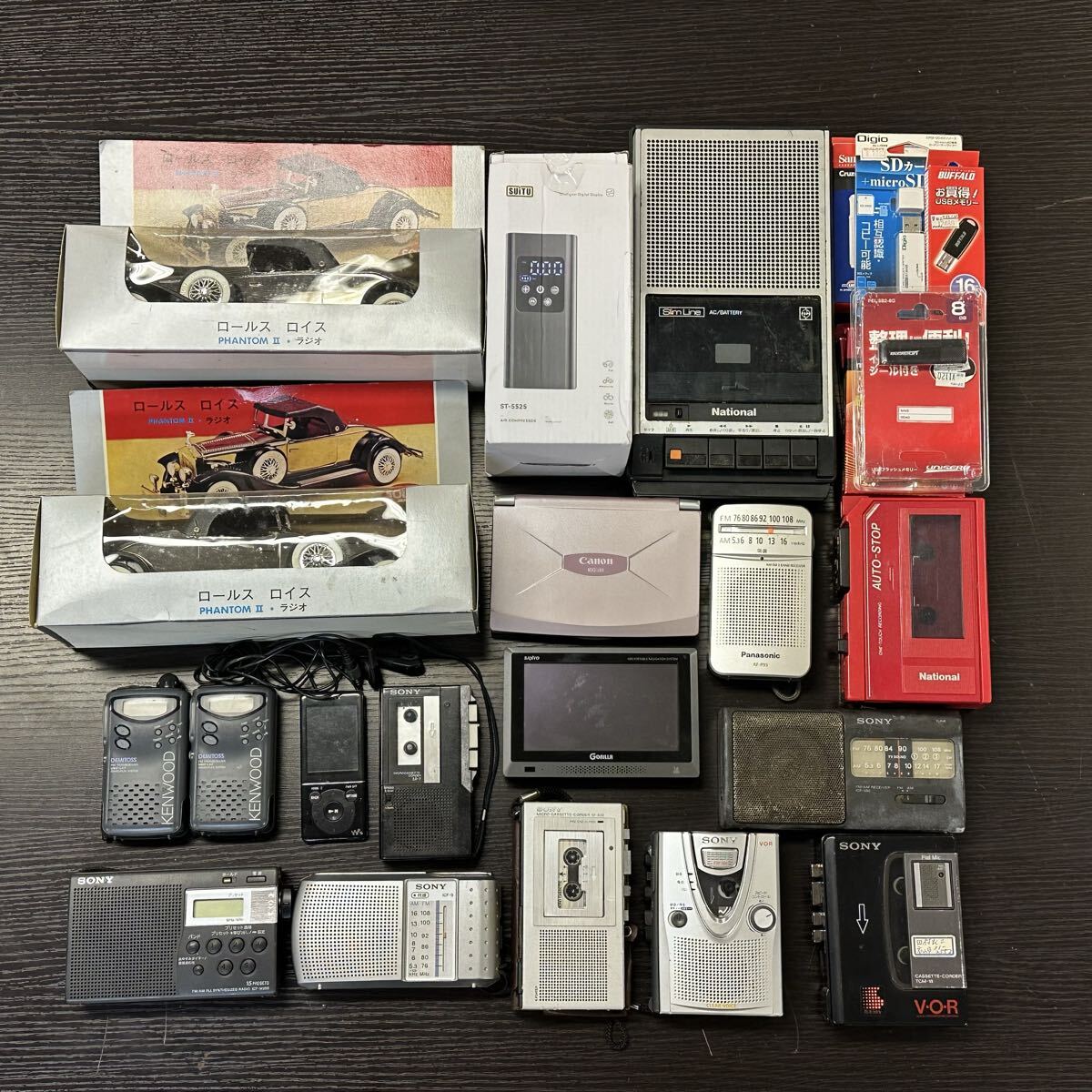 【7A104】1円スタート 電子機器 まとめ SONY WALKMAN S774 National Slim Line Panasonic ロールス ロイス ラジオ カセットレコーダー 他