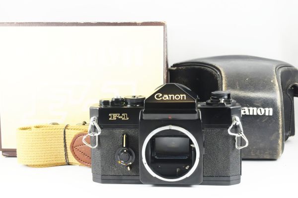 ★希少元箱付き・超美品★Canon キャノン F-1 使用感の少ない綺麗な外観！クリアーな光学！0819