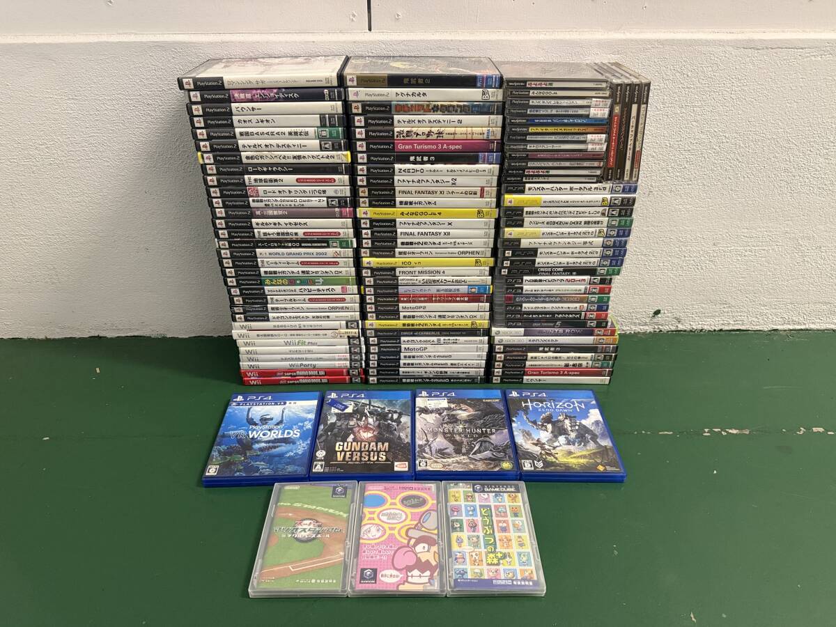 8095【ゲーム ソフト】約138点 まとめ PS2/PS3/PS1/PS4/ゲームキューブ/Wii/PSP/セガサターン/Xbox360 動作未確認
