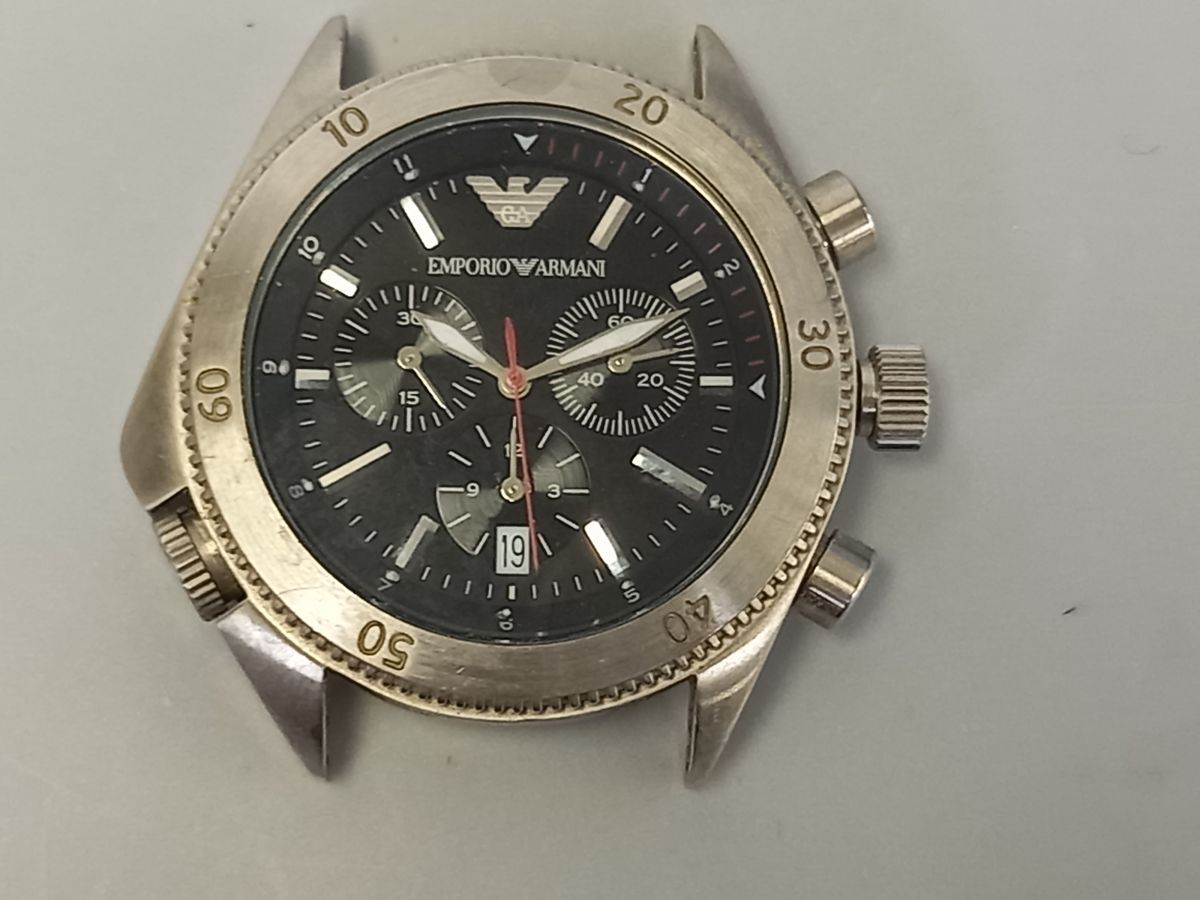 J438-Y43-210 ◎ EMPORIO ARMANI AR-0548 メンズ クォーツ 腕時計 現状品④ ◎