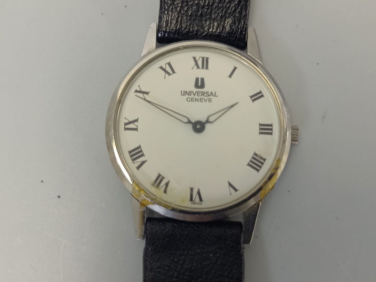 J448-Y20-6531 ◎ UNIVERSAL GENEVE 842204 メンズ クォーツ 腕時計 現状品④ ◎
