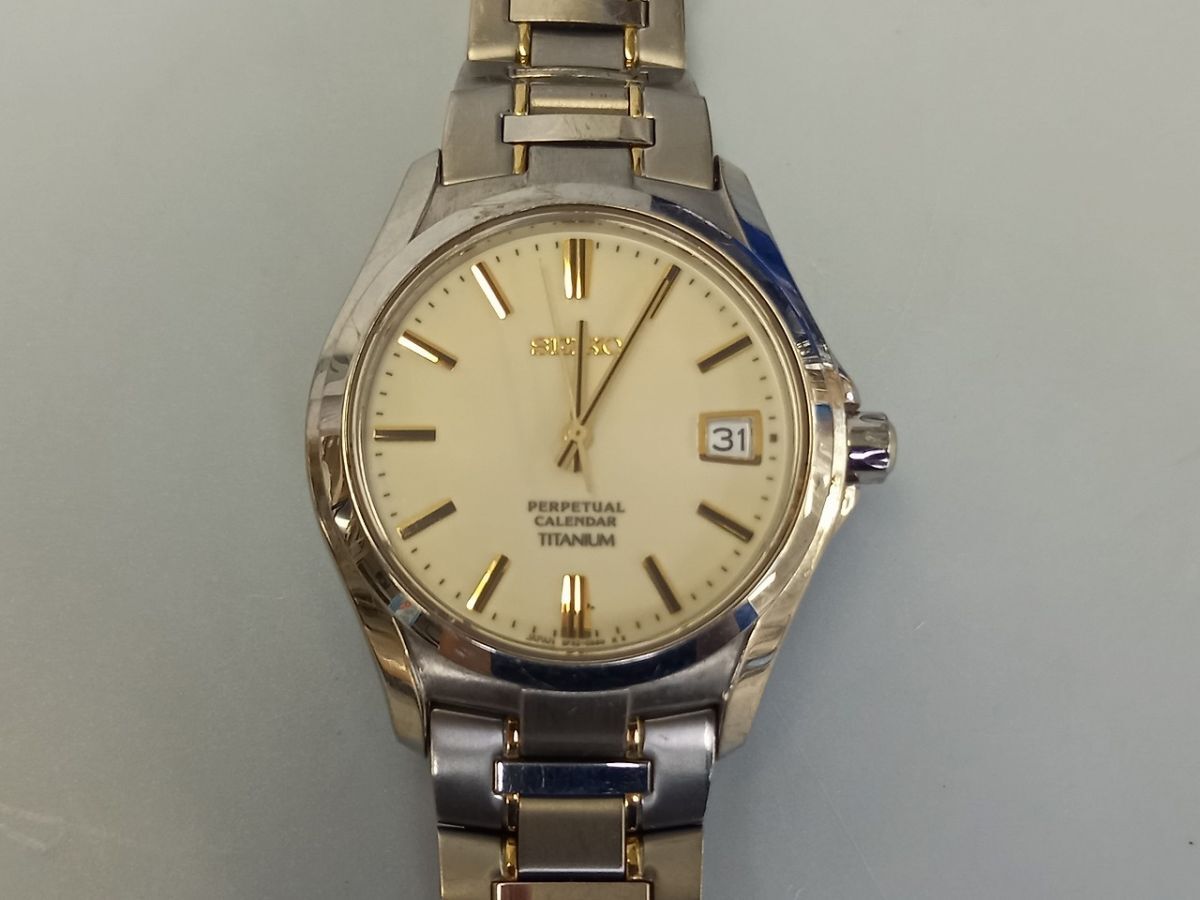 J432-Y20-6483 ◎ SEIKO セイコー 8F32-0400 メンズ クォーツ 腕時計 現状品④ ◎