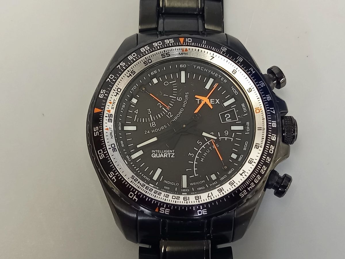 J442-Y25-8216 ◎ TIMEX T2P103 メンズ クォーツ 腕時計 現状品④ ◎