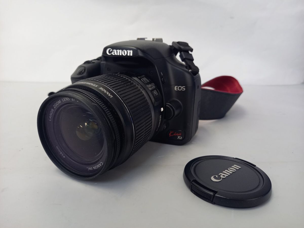 J024-Y42C-13 Canon キヤノン EOS Kiss X2 一眼レフカメラ 動作未確認 現状品④